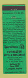 Matchbook Cover - Lovingston Hotel VA Perkins Americana GREEN