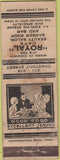 Matchbook Cover - Royal Cafe VA WORN NO TOWN
