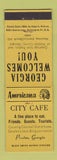 Matchbook Cover - City Cafe Preston GA Perkins Americana YELLOW