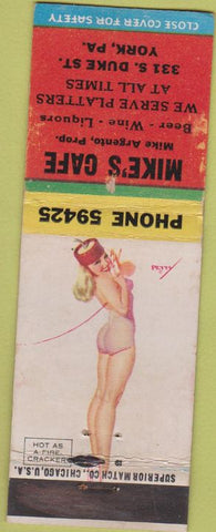 Matchbook Cover - Mike's Cafe York PA pinup