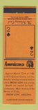 Matchbook Cover - Show Low AZ Perkins Americana ORANGE