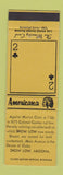 Matchbook Cover - Show Low AZ Perkins Americana YELLOW