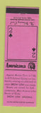 Matchbook Cover - Show Low AZ Perkins Americana PINK