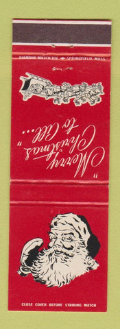 Matchbook Cover - First State Bank Edinburg TX Christmas
