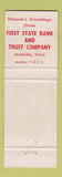 Matchbook Cover - First State Bank Edinburg TX Christmas