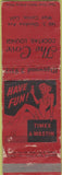Matchbook Cover - The Cove West Covina CA girlie WORN