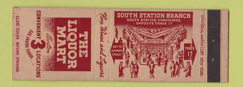Matchbook Cover - Liquor Mart Brookline MA