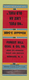 Matchbook Cover - Forest Hill Coal Oil Newark NJ