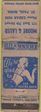 Matchbook Cover - Moore Lauer St Paul MN girlie POOR