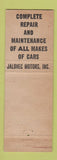 Matchbook Cover - Jalovec Motors Dodge Cleveland OH Full Length