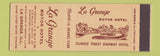 Matchbook Cover - La Grange Motor Hotel IL