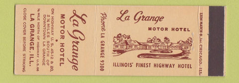 Matchbook Cover - La Grange Motor Hotel IL