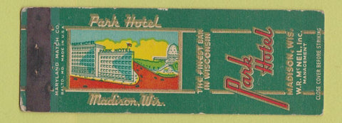 Matchbook Cover - Park Hotel Madison WI WEAR