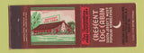 Matchbook Cover - Crescent Log Cabin Gloucester Heights NJ