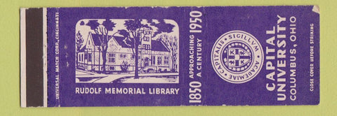 Matchbook Cover - Capital University Columbus OH WEAR