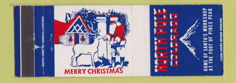Matchbook Cover - North Pole Colorado Pikes Peak Colorado Springs