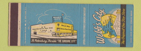 Matchbook Cover - Webb's City Drug Store St Petersburg FL