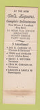 Matchbook Cover - Del's Handy Mart Liquors Deli Torrance Dominguez CA