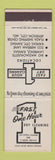 Matchbook Cover One Hour Dry Cleaning Lawrence Kansas City KS Jefferson City MO
