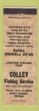Matchbook Cover - Colley Fishing Service Port Isabel TX