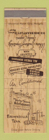 Matchbook Cover - Taystee Tavern Restaurant Brownsville TX