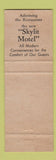 Matchbook Cover - Taystee Tavern Restaurant Brownsville TX