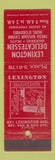 Matchbook Cover - Lexington Delicatessen New York City