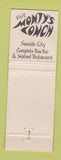 Matchbook Cover - Monty's Conch Coconut Grove FL