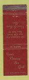 Matchbook Cover - Vorst's Century Sea Grill New York City WEAR