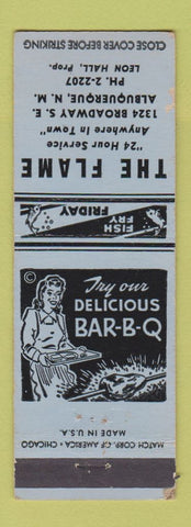 Matchbook Cover - Flame Restaurant Albuquerque NM WEAR