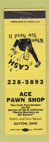 Matchbook Cover - Ace Pawn Shop Dayton OH