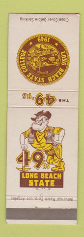 Matchbook Cover - Long Beach State College 49ers CA
