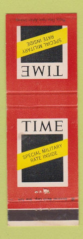 Matchbook Cover - Time Magazine Military Rate