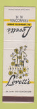 Matchbook Cover - Lovett's Franconia NH