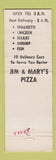 Matchbook Cover - Jim & Mary's Pizza Green Bay WI