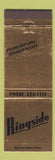 Matchbook Cover - Ringside Portland OR