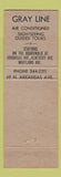Matchbook Cover - Gray Line Bus Atlantic City Cape May Wildwood NJ