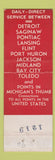 Matchbook Cover - Blair Transit Trucking Detroit MI
