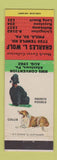 Matchbook Cover - Charles Wolf Match Collector Philadelphia PA 1962