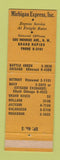 Matchbook Cover - Michigan Express Trucking Grand Rapids MI
