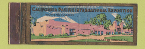 Matchbook Cover - California Pacific Expo Women's Palace CA 1939? WEAR