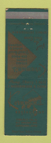 Matchbook Cover - Cornman's Restaurant Cleveland OH WEAR