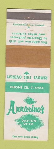 Matchbook Cover - Annarino's Dayton OH WEAR