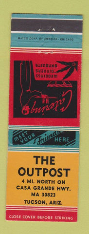 Matchbook Cover - Outpost Restaurant Tucson AZ