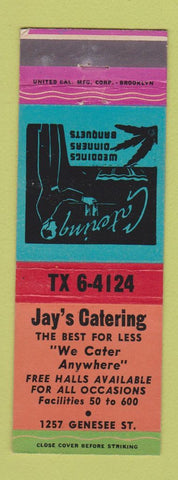 Matchbook Cover - Jay's Catering Buffalo NY