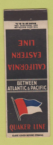 Matchbook Cover - Quaker Line Shipping
