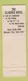 Matchbook Cover - Claridge Hotel Mayfair Lounge Atlantic City NJ