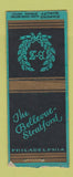 Matchbook Cover - Bellevue Stratford Hotel Philadelphia PA DQ BOBTAIL WEAR