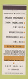 Matchbook Cover - Johnson Sheet Metal Works East Moline IL