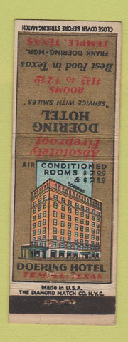 Matchbook Cover - Doering Hotel Temple TX